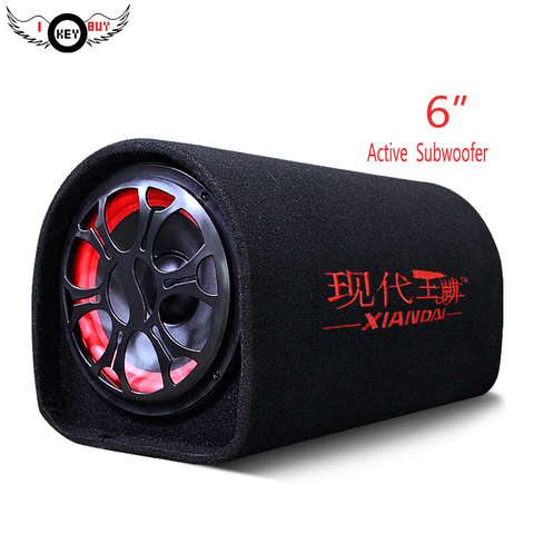 New Arrival 6 Inch 12v 220v 300watts Car Audio Hifi Portable Active Tunnel Speakers KTV Boom Box Stage Tube Auto Subwoofers ► Photo 1/4