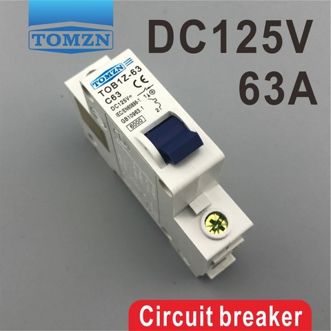 1P 63A DC 125V  Circuit breaker MCB C curve ► Photo 1/1