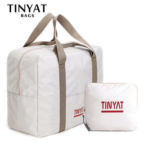 TINYAT Women Travel Bag Hard Fold Luggage Bag Clothing Business Bag Men Storage Bag  Carry on Hanging Suitcase Light Garment Bag ► Photo 1/6