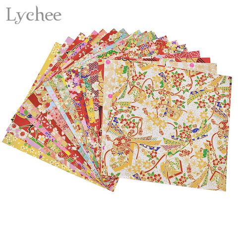 Lychee Life 20 Sheets Japanese Flower Floral Origami DIY Handmade Materials Scrapbook Folding Paper Craft Random ► Photo 1/6