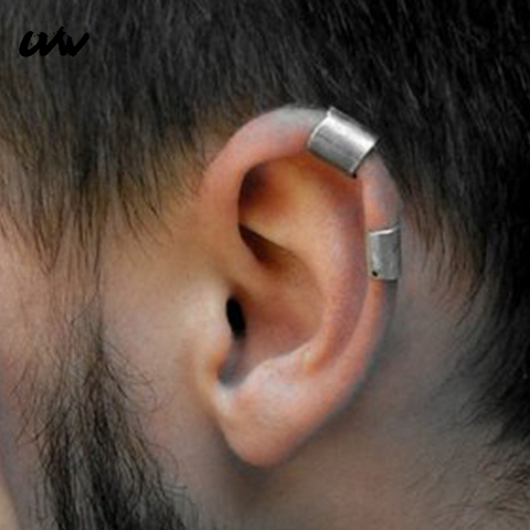 UVW003 2pc Stainless Steel Earrings Non-Piercing Ear Bone Clip On Earring for Women Fake Ear Cuff Helix Tragus Piercing Jewelry ► Photo 1/6