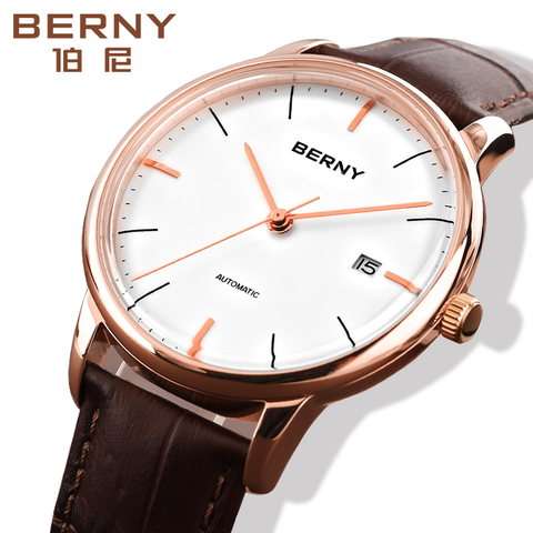 Berny Mens Automatic Watches Mechnical Automatic Watches Classic erkek kol saati relojes para hombre ► Photo 1/6