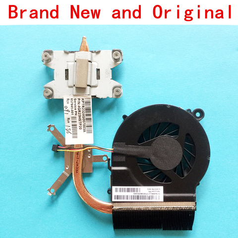 New notebook CPU fan heatsink radiator copper tube module for HP Pavilion Presario G4 G6 G7 G4-1000 G7-1000 G6-1000 Cooler 3Pin ► Photo 1/1