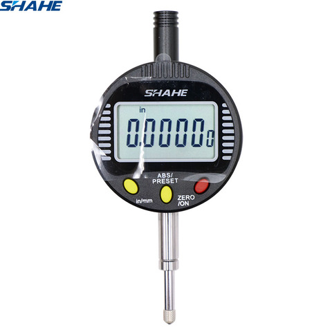 shahe Electronic Digital Micron Indicator 0.001 mm 0-10 mm digital dial gauge 0.001 mm measuring instruments indicator ► Photo 1/6