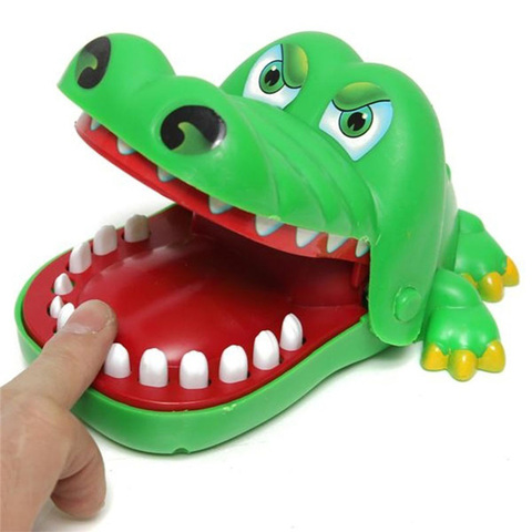 1 PC Baby Toys New Fashion Small Size Crocodile Mouth Dentist Bite Finger Game Funny Gags Novelty Toys For Kids Play Fun ► Photo 1/6