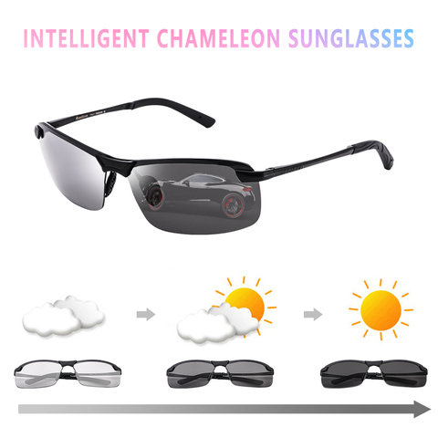Reedoon Photochromic Sunglasses Polarized Lens Metal Frame Male Sun Glasses Brand Designer Driving Goggles For Men Sport ► Photo 1/6