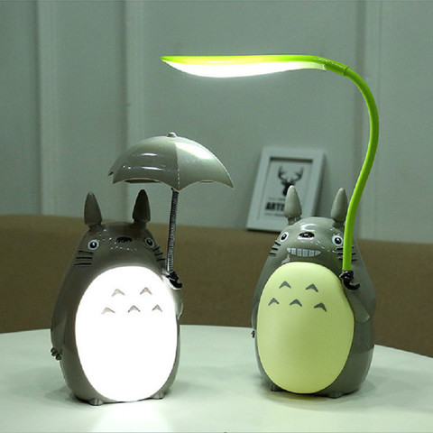 Kawaii Cartoon  Totoro Lamp 3 Choice Rechargeable Table Lamp Led Night Light  Reading for Kids Gift Home Decor Novelty Lightings ► Photo 1/6
