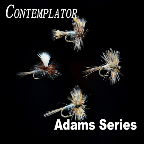 CONTEMPLATOR 4styles 14#16# Adam Series flies 5pcs/box quintessential dry fly adam parachute wulff irrestible fly fishing lures ► Photo 1/6