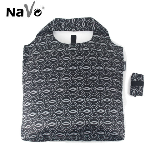 NAVO Eco friendly Reusable Shopping Bag Polyester Folding Shoping Bag Shopper Tote Nylon cloth Foldaway Grocery Bags ► Photo 1/1