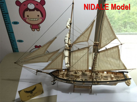 New version Hobby ship model Kits Halcon 1840 CNC brass cannons luxurious sailboat model Offer English Instruction ► Photo 1/6