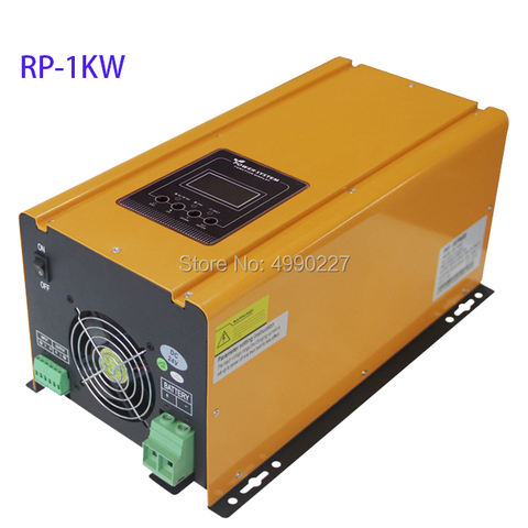 DC 12V 1KW/1000W Surge Power 3KW pure sine wave off grid inverter LCD display AC battery charger UPS function can Wall mounted ► Photo 1/1