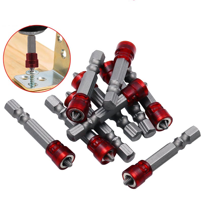 1/4 Screwdriver Bits Red Head Magnet Driver Hex Shank With Magnetizer  Cross Magnetic Bit Hand Electric Screw Tool Accessories - Price history &  Review, AliExpress Seller - CHBDGJ Store