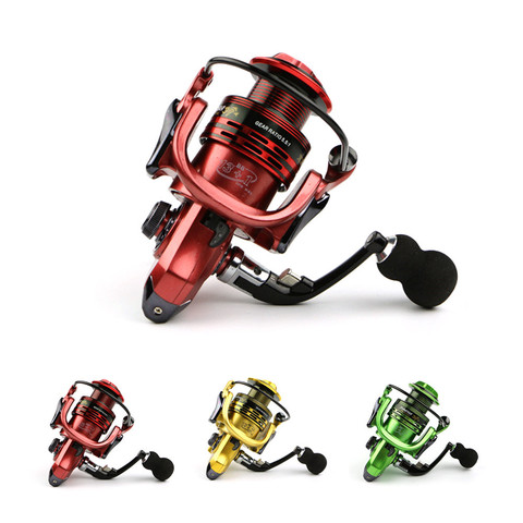 All-metal arm carp spinning fishing reel EVA Handle fishing reels 3 colors 1000-7000 series Gapless metal head spinning wheel ► Photo 1/1