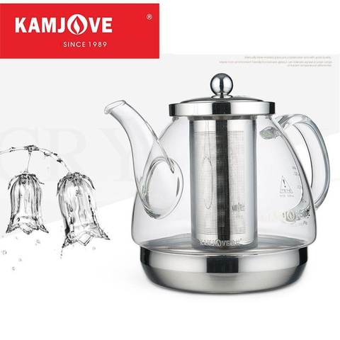 KAMJOVE Induction cooker special pot boil tea  dedicated cooker glass pot stainless steel liner kettle flower pot ► Photo 1/6