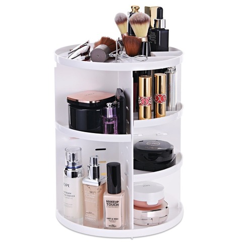 360 Makeup Organizer, Diy Detachable Spinning Cosmetic Makeup Caddy Storage