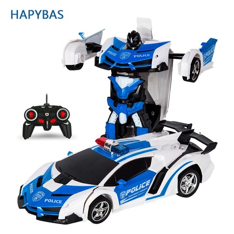 RC Car Transformation Robots Sports Vehicle Model  Robots Toys Cool Deformation Car Kids Toys  Gifts For Boys ► Photo 1/6