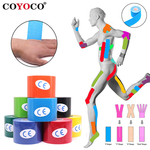 2.5cm-10cm Width Kinesiology Tape 5m Athletic Tape Sports Recovery Knee Protector Waterproof Tennis Muscle Pain Relief Bandage ► Photo 1/6