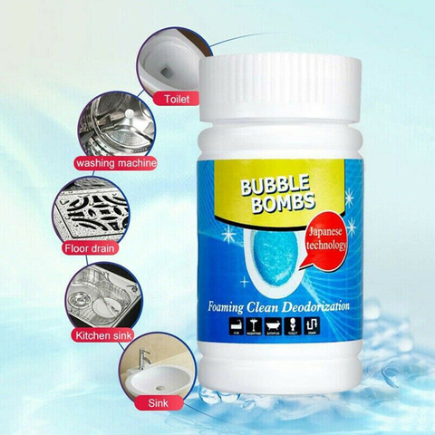 1PC 100g Fast Foam Bubble Bombs Toilet Vleaner Sink Tank Foam Stain Disinfection Cleaning Powder Magic Foam To Eliminate Odor #5 ► Photo 1/6