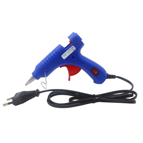 Hot Melt Glue Gun Bracket 20W Industrial Mini Guns with 0.7x10cm Glue Sticks Electric Heat Glue Guns Tool EU Plug ► Photo 1/6