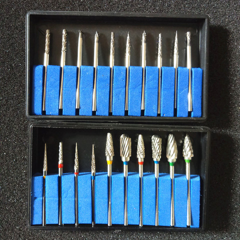 Tungsten Carbide Burs Steel Dental Burs Set Diamond Burs Dental Lab Material Tungsten Steel Grinding Head Rotary Burs ► Photo 1/5