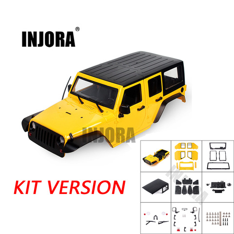 INJORA Unassembled  313mm Wheelbase Body Car Shell for 1/10 RC  Crawler Axial SCX10 & SCX10 II 90046 90047 Jeep Wrangler - Price history &  Review | AliExpress Seller - INJORA Official Store 