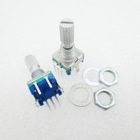 5PCS Plum handle 20mm rotary encoder coding switch / EC11 / digital potentiometer with switch 5 Pin Q ► Photo 1/1