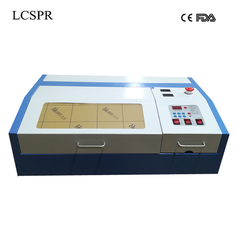 LCSPR 50W CO2 Portable laser cutting machine 200*300mm working table laser cutter diy free shipping ► Photo 1/6