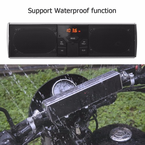Motorcycle Bluetooth Audio Sound System MP3 FM Radio Stereo Speakers Waterproof0