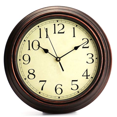 12-Inch Round Classic Clock Retro Non Ticking Quartz Decorative Wall Clock ► Photo 1/5