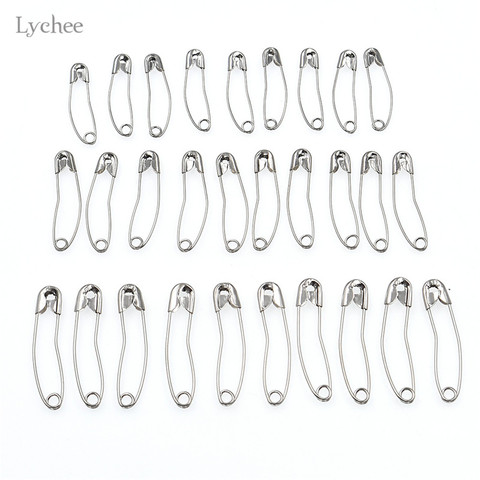 Lychee Life 100pcs Stainless Steel Curved Safety Pins Sewing Craft For Patchwork DIY Handmade Apparel Sewing Accessories ► Photo 1/6