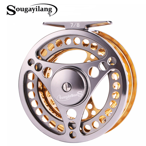 Sougayilang 7/8 WT Fly Fishing Reel CNC Machine Cut Fishing Reel Large Arbor  Die Casting Aluminum Fly Reel Wheel Fishing Tackle - Price history & Review, AliExpress Seller - Sougayilang Official Store