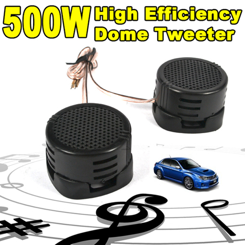 1 pair  500W Loud Speaker High Efficiency Car Mini Dome Tweeter Loudspeaker Super Power Audio Auto Sound for Car Universal ► Photo 1/6