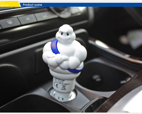 Cute White Doll Car Decoration USB vehicle charger Car-Styling car accessories ► Photo 1/4