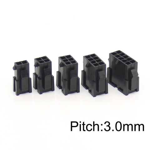 10pcs/lot MX3.0 3.0mm black Automotive wiring harness connector male 2 - 24 pin for PC/computer graphics card ► Photo 1/1