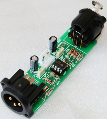 NE5532 Op amp Balance preamp / Unbalanced conversion balance / Balance to non-equilibrium / RCA to XLR board ► Photo 1/1