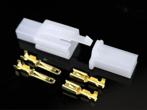 5set/lot 2.8mm 2 pin Automotive 2.8 Electrical wire Connector Male Female cable terminal plug Kits Motorcycle ebike car ► Photo 1/1