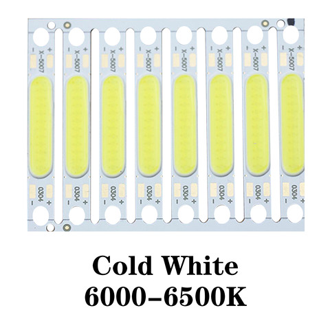 8pcs 3W 5W COB LED Light Chip white Warm Red Green Blue Yellow LED COB Bar For FlashLight Wall Lamps lights Tube DIY ► Photo 1/5