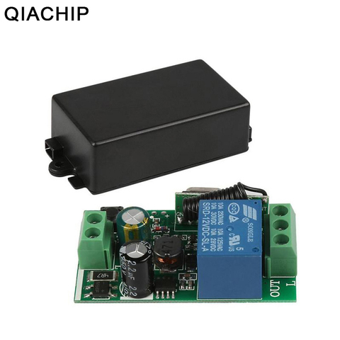 QIACHIP AC 250V 110V 220V 1CH 433Mhz Universal Wireless Remote Control Switch Relay Module Receiver For Garage Door Gate Motor ► Photo 1/6