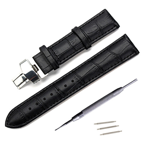 Genuine Leather Watchband for Tissot Longines Mido Hamilton Watch Band Steel Buckle Wrist Strap 14 16 17 18 19 20 21 22 23 24mm ► Photo 1/6