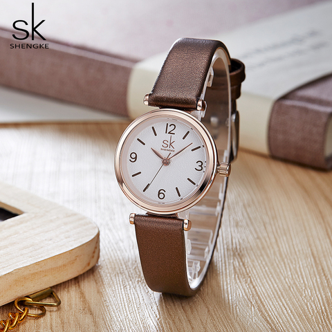 Shengke Wristwatches relogio feminino Top Brand Luxury Ladies Watch Quartz Classic Casual Analog Watches Women ► Photo 1/6