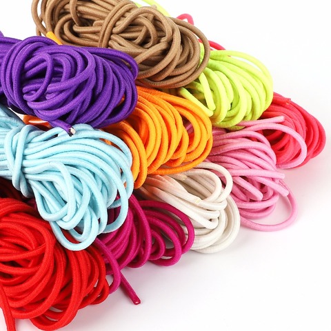 5M High-Elastic 2/2.5mm Colorful Round Elastic Band Round Rope Rubber Band Line Cords Findings For Jewelry Making Accessories ► Photo 1/6