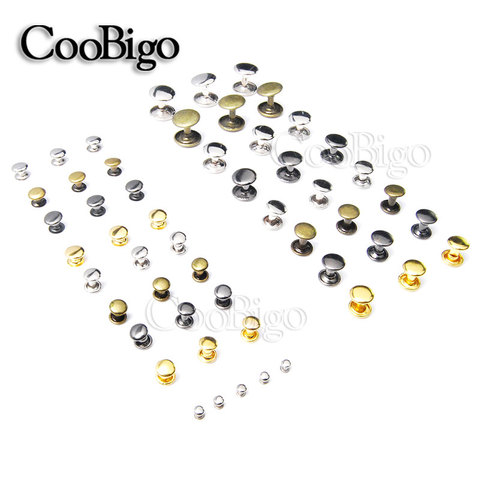 100sets Metal Rivet Studs Round Rivets for Leather Craft Bag Belt Clothing Garment Shoes Pet Collar Decor Sewing Accessories ► Photo 1/6