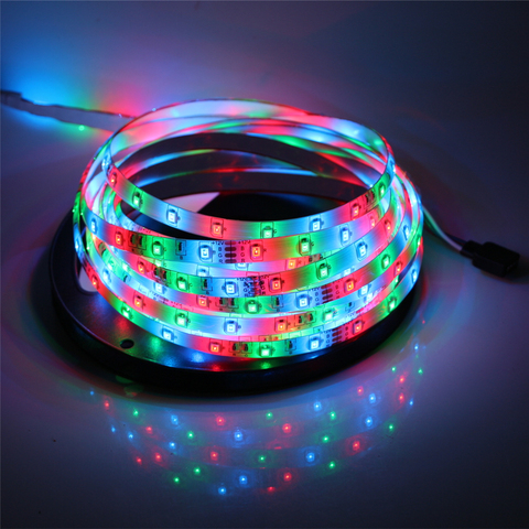 1m 2m 3m 4m 5m DC 12V Waterproof LED Strip 3528 SMD 60Leds/m White / Warm white / Red / Green / Blue / Yellow / RGB LED Tape ► Photo 1/6