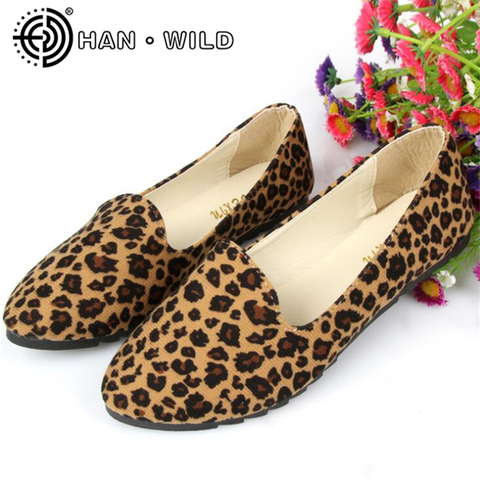 Women Leopard Print Flats Shoes Spring Women Shoes Autumn Fashion Casual Single Shoes Ballerina Ladies Slip on Loafers ► Photo 1/6
