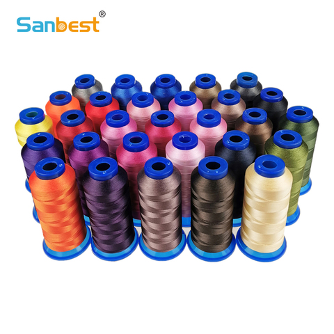 Sanbest High Tenacity Polyester Sewing Thread 150D/3 210D/3 420D/3 High Durable for Jeans Canvas Leather Sofa Footwear TH00056 ► Photo 1/6