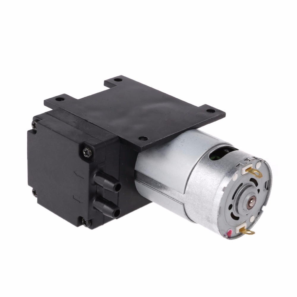 12V Mini Vacuum Pump 8L/min High Pressure Suction Diaphragm Pumps with Holder 