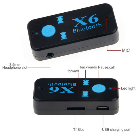 Kebidu Aux Bluetooth Adapter Za Auto 3,5 Mm Usb Priključak