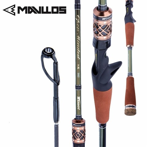 Mavllos Ultralight Carbon Fiber Fishing Rod M/MH 2 Pole Tips 2.13M Lure Weight 8-25g Action Fast Saltwater Carp Spinning Rod ► Photo 1/6