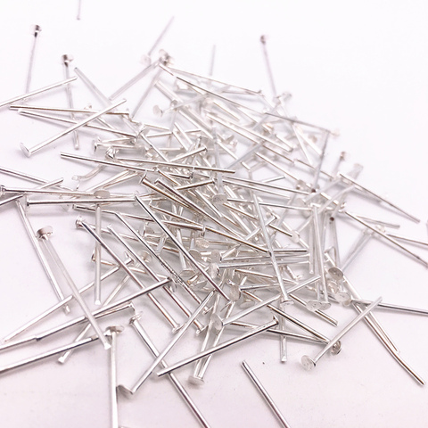 200Pcs Flat Head Pins for Jewelry Making 22mm Stainless Steel Flat