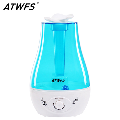 ATWFS 3L Air Humidifier Ultrasonic Aroma Diffuser Humidifier for home Essential Oil Diffuser Mist Maker Fogger LED Lamp ► Photo 1/6